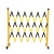 京顿伸缩围栏杆黑黄1.2*2.5米电力隔离栏施工围挡网玻璃钢围栏隔离带安全护栏管式