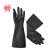 威碟安健加厚工业耐酸碱乳胶手套防防化黑白胶皮手套 威碟45CM黑加厚