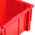 纳仕徳 C6# 加厚组立式零件盒 斜口螺丝收纳盒 货架整理箱 五金元件盒零件盒工具盒 红色250x160x115