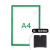 定制A4A3工厂车间巡场点检表文件夹设备巡检记录表文件袋磁性点检 A4绿色磁性配粘胶贴通用墙面