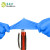 塞莫诗 SI&MOOS 一次性丁腈手套工业卫生清洁实验科研保洁NS905DB独立包装50副蓝色 小号S