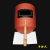 上海宝瑚牌电焊帽 焊接面罩红钢纸手持式头戴式加厚防烫绝缘 头戴式(铁皮镜框 1.2厚)