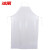 冰禹 劳保围裙 PVC防水围裙 防油耐酸碱围裙清洁工作 白色PVC