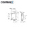 康睿得（CONTRINEX）透明物检测反射板型光电开关/传感器TRU-C23PA-TMS-603