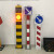 太阳能警示柱LED立柱匝道车辆分流指示灯交通标志牌箭头式警示灯 桔红色