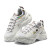 斯凯奇Skechers厚底老爹鞋熊猫鞋女子小白鞋休闲运动鞋88888399 白色/银色WSL 36.0