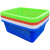 长方形红色框子塑料厨房洗菜篮加厚果蔬蔬菜筐沥水篮大号收纳筐 601绿色54*40*17