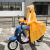 耀王 电动摩托车自行车雨衣长款全身单人男女成人骑车雨披 桔色单帽沿 2XL 