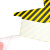 海斯迪克 6S管理地贴6s定位贴 四角定位标签 15*5cm 黑黄条纹L型 10个 HKL-142