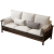 全友家居北欧全实木白蜡木沙发客厅新中式现代客轻奢家具布艺沙发 1+2+3 三人位 0cm 组合