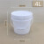 之琪卧 塑料桶密封塑胶包装桶水桶1 2 3 4 5 KG公斤L升加厚涂料桶 4L白色