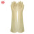 威蝶60cmA-1 白色标准 中厚劳保手套 乳胶防水 耐磨耐酸碱加长手套 1副