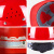 德威狮安全帽工地国标V型烤漆钢钉头盔玻璃钢透气工作帽子工程定制 v型玻璃钢透气款-按钮橘色