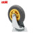 冰禹 BY-7082 橡胶脚轮 推车轮轮子拖车轮 平板车轮子 轻型5寸万向（2只）