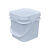 DYQT加厚正方形桶储水桶5L10L20L胶桶可坐凳钓鱼桶级 8L特厚方形桶白5个装