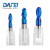 DAFEI65度钨钢球头铣刀蓝色纳米涂层2刃R刀球刀锣刀硬质合金CNC刀具立铣刀R10*20*60*150