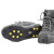 海斯迪克 hkc-2 10齿冰爪防滑 雪地冰面便携简易鞋链雪爪鞋套 S码