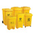 北巡北巡医疗垃圾桶30升黄色加厚带盖脚踏桶大号诊所医院用60L塑料废物桶 50L不带轮 医疗黄