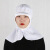 工作帽子男女包头发帽白色发网厨师食堂防尘帽卫生网帽 白色网帽 均码