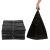 汉河酒店物业环保户外手提式黑色加厚大号垃圾袋黑色塑料袋企业定制 40*62CM35个3.5丝(14-25L)