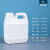 HDPE耐酸碱密封5升化工包装桶5KG小方桶壶消毒液2.5l塑料桶 2L-蓝色