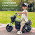 哈曼罗儿童电动车摩托车1-5岁玩具车男女孩宝宝充电遥控童车可坐人sj 浅绿色二轮低配-单区单电瓶