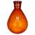 棕色茄形烧瓶玻璃茄形瓶旋转蒸发瓶棕色旋蒸瓶25/50/100/150/250/500 100ml/29