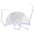 赛瑞佳口罩适用于专用厨师透明微笑厨房定制食堂塑料餐饮餐厅防雾口水飞 透明防雾散装50个(独立包装)