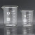 银玻璃量杯带刻度耐高温可加热实验室透明玻璃烧杯25/50/100l毫升 500毫升