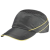 代尔塔（Deltaplus）102130轻便布安全帽短帽檐工厂夏季透气防护鸭舌棒球防撞 102130黑色-3厘米