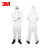 3M 4545防护服防尘防液体喷溅工业实验室液体喷涂农药白色带帽连体服 10件套 4545白色防护服 10件套 XL码