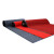 冰禹 BYrl-26 复合双条纹加密吸尘地毯 走廊过道耐磨地垫 防滑垫楼梯毯 深红色 0.9米宽*1米(定制款不退换) 