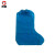 厚创 一次性鞋套 防护隔离长筒加厚防水防污PE材料可定制 蓝色一双装