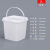 奶茶水果捞月饼打包桶糖水桶塑料桶透明小桶有盖密封桶冰粉打包盒 2L-方形常规易开款*10个
