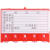 仓库货架标识牌仓储强磁性标签牌超市库房材料物料卡套磁铁标示牌 4磁50个红强磁8*15 0x0cm