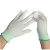 LZJVPU浸塑胶涂指 尼龙手套劳保工作耐磨防滑 劳动干活薄款胶皮手套 白色涂指手套（36双） M