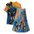 XAEA三宅·一生褶皱时尚印花套装优雅玉米粒短袖T恤+百褶中长款半身裙 黄色 均码
