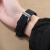 弧口橡胶手表带代用精工五号 西铁橙光动能 劳力绿水鬼 欧米茄海马 卡西欧防水硅胶表带 黑色 20mm