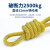 螺客岩（Locroyon）RL222 安全绳 登山绳 保险绳 高空作业 施工 攀岩 锦纶绳子 12mm-50米黄色