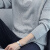 猫人（MiiOW）毛衣 男士时尚休闲字母圆领针织长袖毛线打底衫211-1-M9188灰色XL