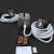 自吸式长管呼吸器过滤防毒尘面罩单双人电动风式空气呼吸器面罩 单人20米(带锂电池9小时待机)