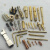 定制加工铜插针插孔 航空连接器插头公母铜针 pin针 水实心镀金插 1.5钢套公母针10个
