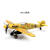 妙普乐二战飞机模型4D拼装模型1/48二战飞机模型海盗喷火战斗机玩具 军 黄色