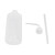 汉河塑料白色弯头管洗瓶 带刻度LDPE冲洗瓶 加厚洗瓶定制 150ml 1个
