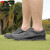 PGM新品高尔夫球鞋男士 新英伦风 专利防侧滑鞋钉 防水超纤运动鞋 XZ270-黑色 44码