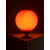 大门灯红色球形柱头灯红球围墙红光LED圆球灯户外防水太阳能光控 太阳能款+不锈钢底座+20厘米红球