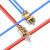 婕满果接线端子T型免断线分线器并线夹接线神器快速连接器电线软硬通用 一分一丨0.5-6平方丨ZK-M206 压接式1 1.5-16 接线端子