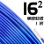国标阻燃BVR1 1.5 2.5 4 6平方软多股铜芯家装电线铜线零剪 16平方 单皮软线(1米)蓝色