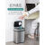 NST纳仕达智能感应垃圾桶 不锈钢家用厨房客厅大容量电动自动开盖 12L太空银 配套普通电池 12L