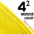 定制金联宇国标阻燃BVR1 1.5 2.5 4 6平方软多股铜芯家装电线铜线 4平方 单皮软线(100米)黄色